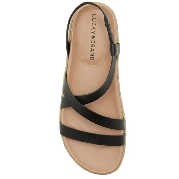 🆕️ New Lucky Brand Darli Slingback Sandal, Size 9.5 in Dusty Sand Leather - Picture 3 of 8